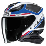 Casque Jet HJC F31 Ceron MC21SF + Bluetooth Smart Kit 21B Nero piatto