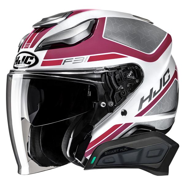 Jet HJC F31 Ceron MC8 + Kit Bluetooth Smart 11Be Jet HJC F31 Ceron MC8 + Kit Bluetooth Smart 11Be