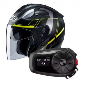 Jet HJC FG-Jet Komina MC4HSF + Kit Bluetooth Sena 5S Solo