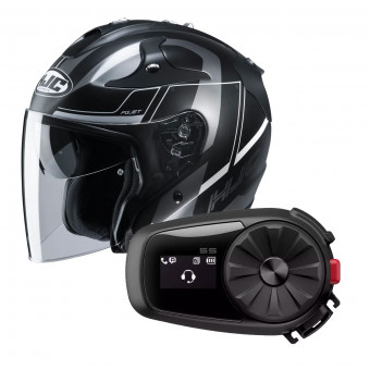 Jet HJC FG-Jet Komina MC5SF + Kit Bluetooth Sena 5S Solo