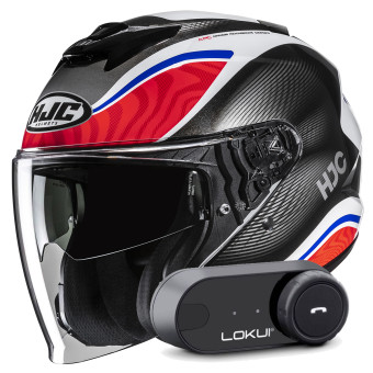 Jet HJC i31 Depe MC21 + Kit Bluetooth Lokui K30