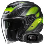 Casque Jet HJC i31 Depe MC3HSF + Kit bluetooth 5R Lite