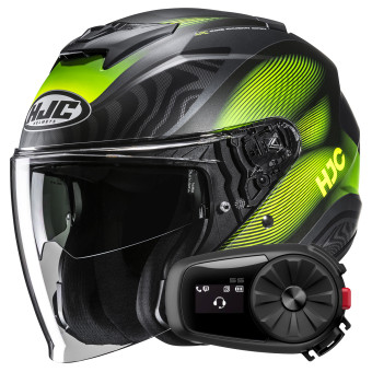 Casque Jet HJC i31 Depe MC3HSF + Kit Bluetooth 5S Solo
