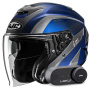Casque Jet HJC i31 Reno MC2 + Kit Bluetooth Lokui K30