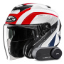 Casque Jet HJC i31 Reno MC21 + Kit Bluetooth Lokui K30