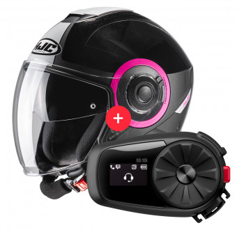 Jet HJC I40 Panadi MC8 + Kit Bluetooth 5S