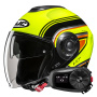 Casque Jet HJC i40N Linia MC3H + Kit Bluetooth 5S Solo