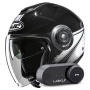 Casque Jet HJC i40N Vision MC5 + Kit Bluetooth Lokui K30