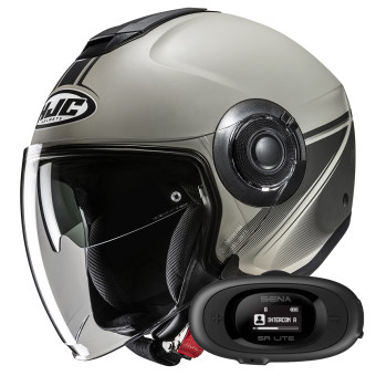 Casque Jet HJC i40N Vision MC5SF + Kit bluetooth 5R Lite Solo
