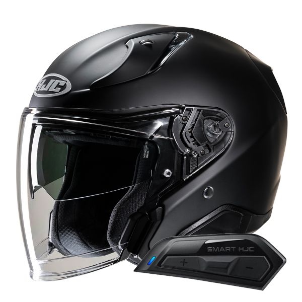 Jet HJC RPHA31 Flat Black + Kit Bluetooth Smart 11B Jet HJC RPHA31 Flat Black + Kit Bluetooth Smart 11B