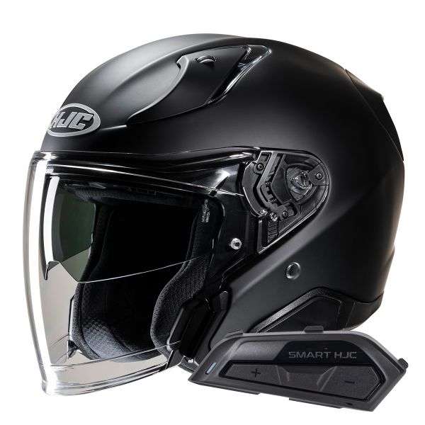 Jet HJC RPHA31 Flat Black + Kit Bluetooth Smart 21B Flat Black Jet HJC RPHA31 Flat Black + Kit Bluetooth Smart 21B Flat Black