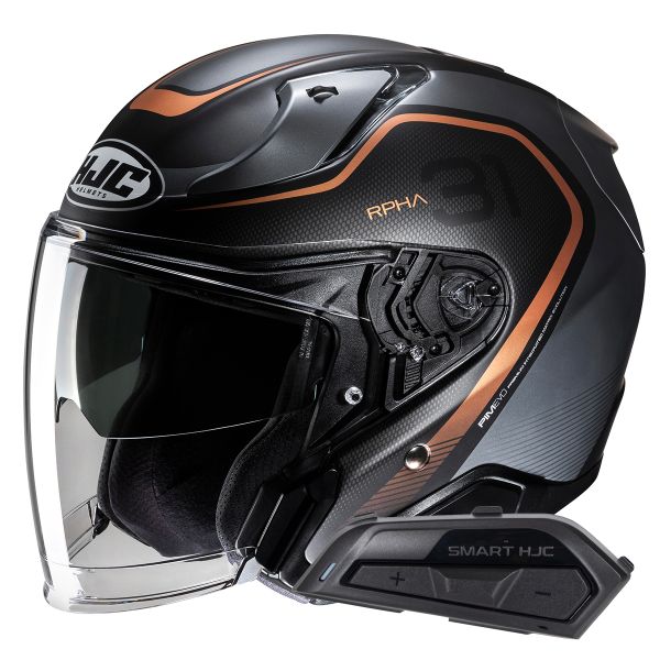 Jet HJC RPHA31 Kouv MC9SF+ Kit Bluetooth Smart 21B Flat Black