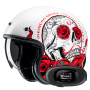 Casque Jet HJC V31 Desto MC1 + Kit bluetooth 5R Lite