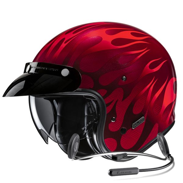 Jet HJC V31 Firo MC1 + Kit Bluetooth Lokui K10 Jet HJC V31 Firo MC1 + Kit Bluetooth Lokui K10