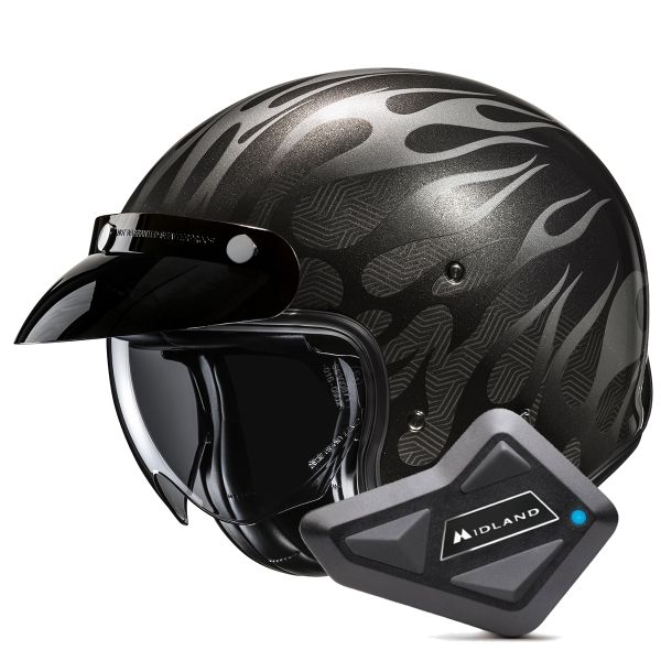 Jet HJC V31 Firo MC5 + Kit Bluetooth BT Mini