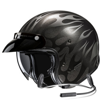 Casque Jet HJC V31 Firo MC5 + Kit Bluetooth Lokui K10