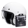 Casque Jet HJC V31 White + Kit Bluetooth Lokui K10