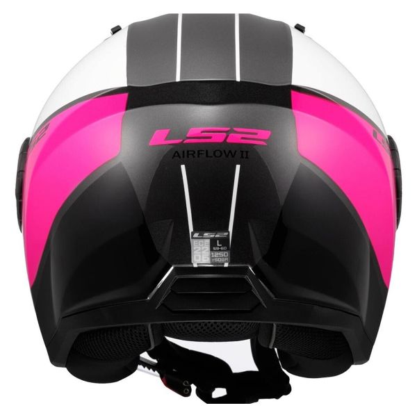 LS2 Coperchio Airflow II Bianco Rosa OF616