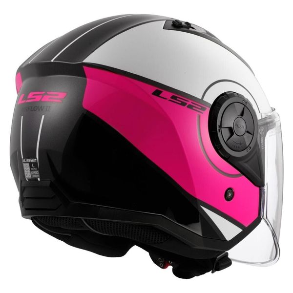LS2 Coperchio Airflow II Bianco Rosa OF616
