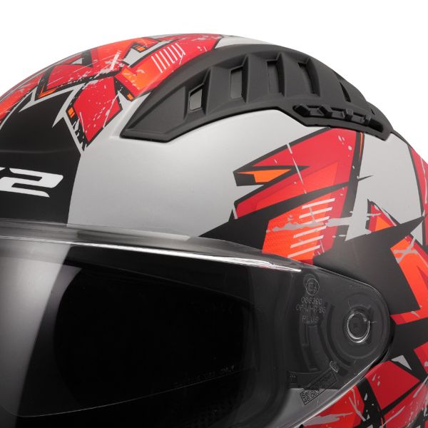 LS2 Copter II Kanji Grigio chiaro OF600