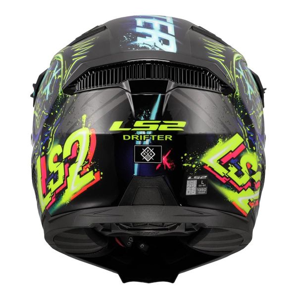 LS2 Drifter Rayz Nero Blu OF603