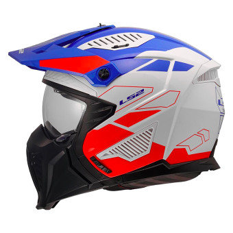 Jet LS2 Drifter Trek White Blue Red OF606