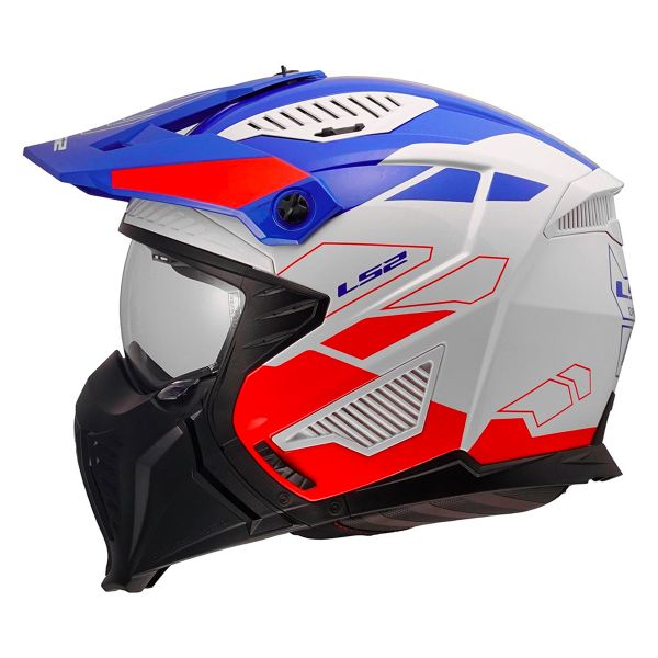 Jet LS2 Drifter Trek White Blue Red OF606