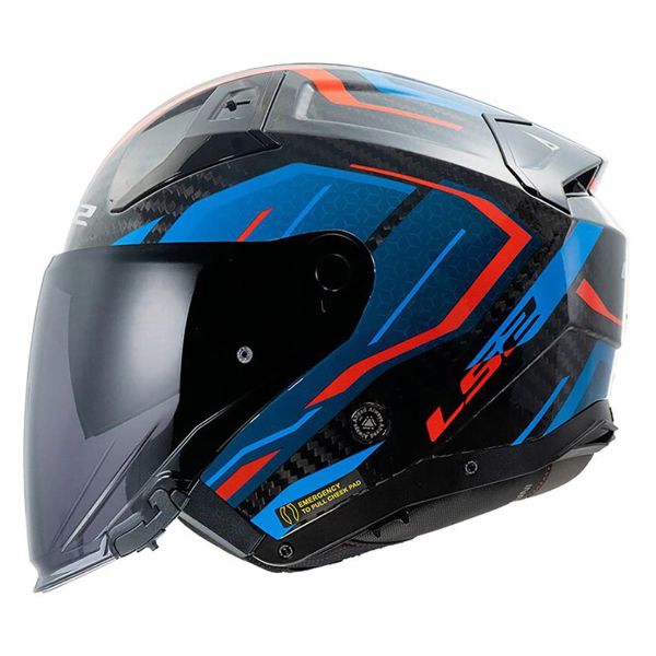 LS2 Infinity II C Urus Blu Rosso OF603