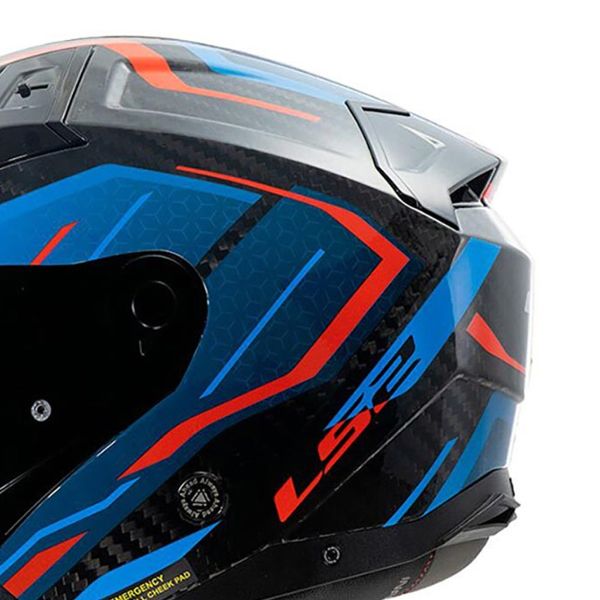 LS2 Infinity II C Urus Blu Rosso OF603