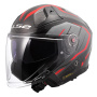 Casque Jet LS2 Infinity II C Rosso Urus OF603
