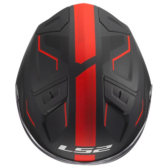 LS2 Infinity II Veyron Black Grey Red OF603