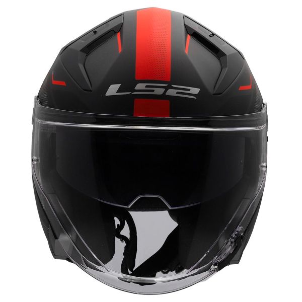 LS2 Infinity II Veyron Black Grey Red OF603