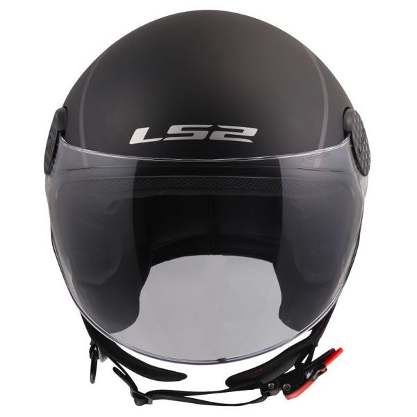 LS2 Sphere Lux II Minim Black Red OF558