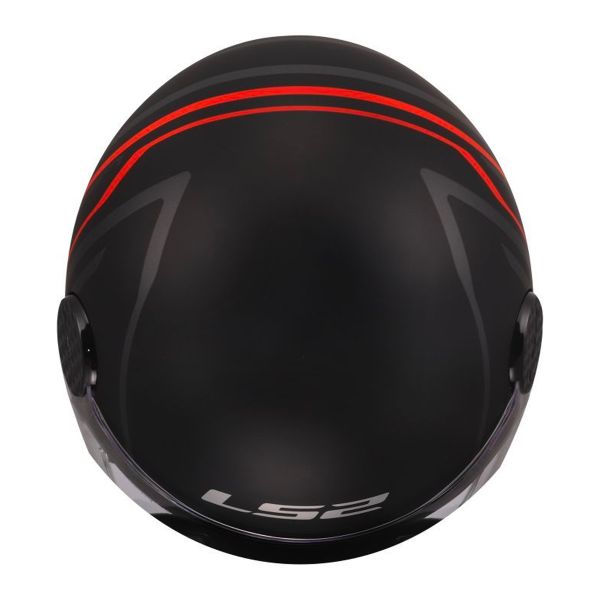 LS2 Sphere Lux II Minim Black Red OF558