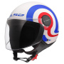 Casque Jet LS2 Sfera Lux II Urby Bianco Blu Rosso OF558