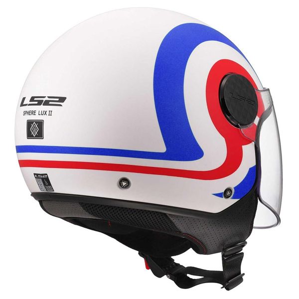 LS2 Sfera Lux II Urby Bianco Blu Rosso OF558