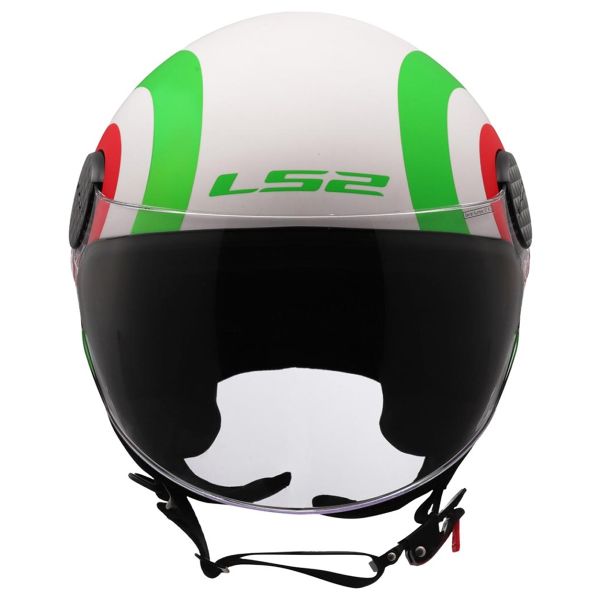LS2 Sfera Lux II Urby Bianco Verde Rosso OF558