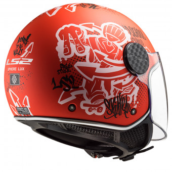 LS2 Sphere Lux Skater Matt Red OF558