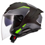 Casque Jet LS2 Verso II Air Nero H-Vis Giallo OF618
