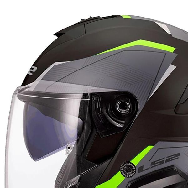 LS2 Verso II Air Nero H-Vis Giallo OF618