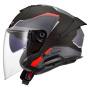 Casque Jet LS2 Verso II Air Nero Rosso OF618