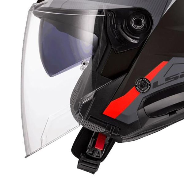 LS2 Verso II Air Nero Rosso OF618