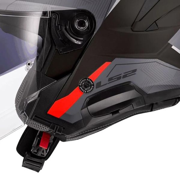 LS2 Verso II Air Nero Rosso OF618