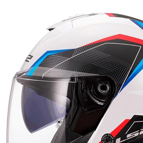 LS2 Verso II Air Bianco Blu Rosso OF618