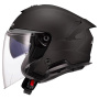 Casque Jet LS2 Verso II Nero opaco solido OF618