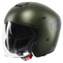 Casque Jet Momo Design Aero Matt Verde Militare Antracite