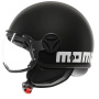 Casque Jet Momo Design FGTR Classic Matt Black White