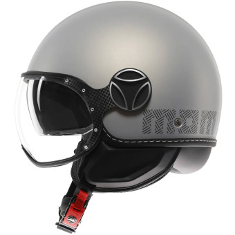 Casque Jet Momo Design FGTR Evo Hip Matt Grey Cerulean Grey Casque Jet Momo Design FGTR Evo Hip Matt Grey Cerulean Grey