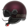 Casque Jet Momo Design FGTR Evo Matt Amarena Silver