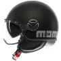 Casque Jet Momo Design FGTR Evo Matt Black Silver